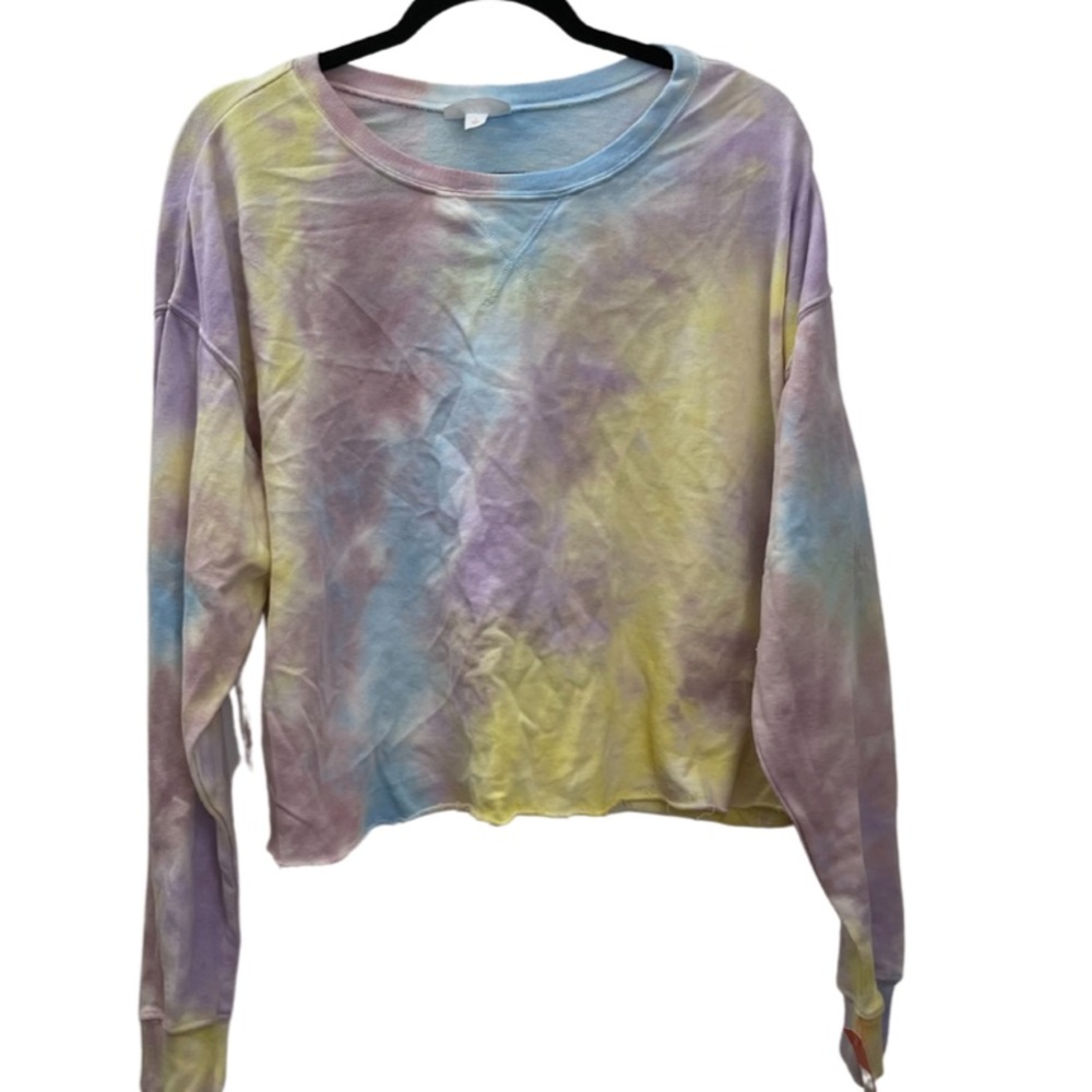 Tie dye sweater-pink purple yellow blue colors